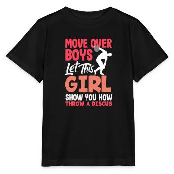 Lancer du disque Athlète Cadeau d’athlète - T-shirt bio MINI CREATOR Stanley/Stella Enfant - noir - Devant - Mikhail (115cm)
