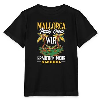 Mallorca Party Crew Mallorca Holidays - Stanley/Stella MINI CREATOR Kids’ T-Shirt - black - Front - Mikhail (115cm)