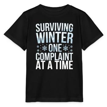 Hiver--froid-plaintes - T-shirt bio MINI CREATOR Stanley/Stella Enfant - noir - Devant - Mikhail (115cm)