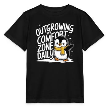 Get out of my comfort zone with Penguin every day - Stanley/Stella MINI CREATOR Kids’ T-Shirt - black - Front - Mikhail (115cm)
