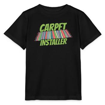 Carpet Installer Kader - Stanley/Stella MINI CREATOR Kids’ T-Shirt - black - Front - Mikhail (115cm)