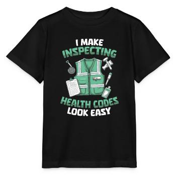 Health Inspector - Stanley/Stella MINI CREATOR Kids’ T-Shirt - black - Front - Mikhail (115cm)