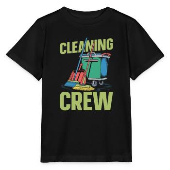 Équipe de nettoyage - T-shirt bio MINI CREATOR Stanley/Stella Enfant - noir - Devant - Mikhail (115cm)
