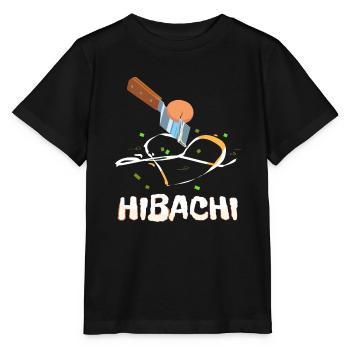 Hibachi Kochkunst mit Leidenschaft - Stanley/Stella Kinder T-Shirt MINI CREATOR  - Schwarz - Vorne - Mikhail (115cm)