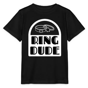 bague Dude porteur d’anneau mariage mariage - T-shirt bio MINI CREATOR Stanley/Stella Enfant - noir - Devant - Mikhail (115cm)