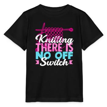 Knitting There is no off switch - Stanley/Stella MINI CREATOR Kids’ T-Shirt - black - Front - Mikhail (115cm)