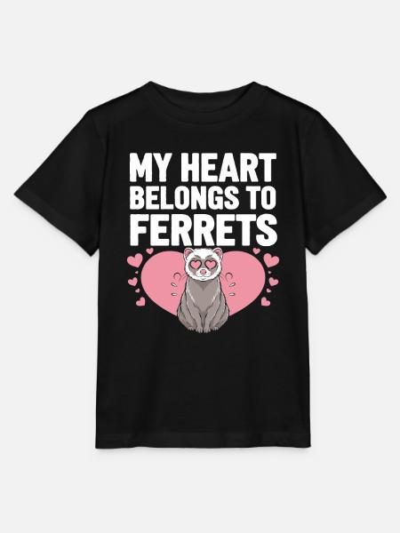Frettchenbesitzer, Frettchenliebhaber, Süßes - Stanley/Stella Kinder T-Shirt MINI CREATOR  - Schwarz