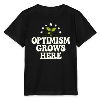 Optimisme climatique, Jour de la Terre, Durabilité - T-shirt bio MINI CREATOR Stanley/Stella Enfant - noir - Devant - Mikhail (115cm)