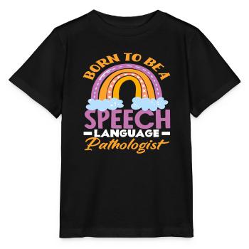 Geboren Um Logopäde Zu Sein - Stanley/Stella Kinder T-Shirt MINI CREATOR  - Schwarz - Vorne - Mikhail (115cm)
