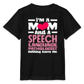 Mama Und Logopädin Nichts Schockt Mich - Stanley/Stella Kinder T-Shirt MINI CREATOR  - Schwarz - Vorne - Mikhail (115cm)