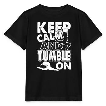 Gymnast Keep Calm And Tumble On - Stanley/Stella MINI CREATOR Kids’ T-Shirt - black - Front - Mikhail (115cm)