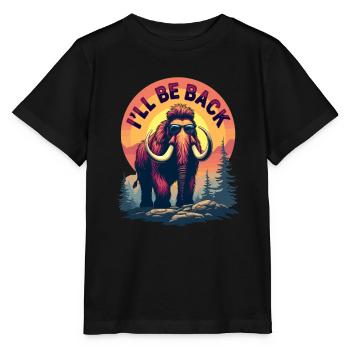 Funny Mammut Steinzeit für einen Mammutliebhaber - Stanley/Stella Kinder T-Shirt MINI CREATOR  - Schwarz - Vorne - Mikhail (115cm)