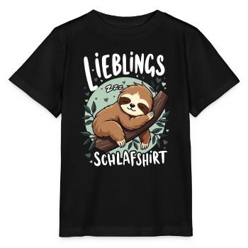 Chemise de nuit préférée Lève-tard Morning Grouches - T-shirt bio MINI CREATOR Stanley/Stella Enfant - noir - Devant - Mikhail (115cm)