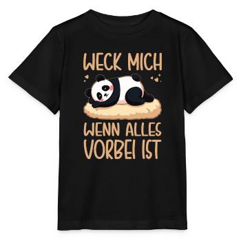 Weck Mich Wenn Alles Vorbei Ist / Langschläfer - Stanley/Stella Kinder T-Shirt MINI CREATOR  - Schwarz - Vorne - Mikhail (115cm)