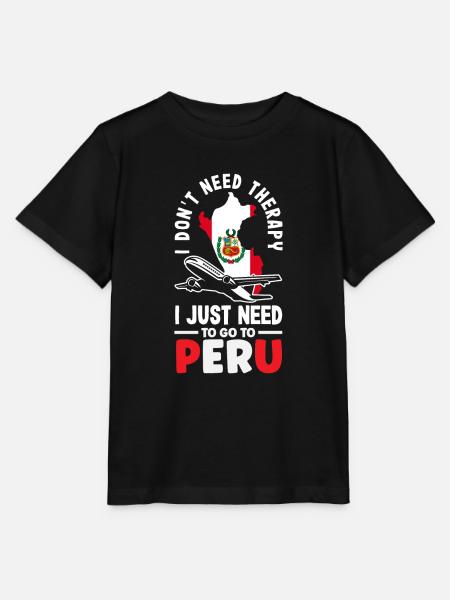 Peru Peruaner Geschenk - Stanley/Stella Kinder T-Shirt MINI CREATOR - Schwarz