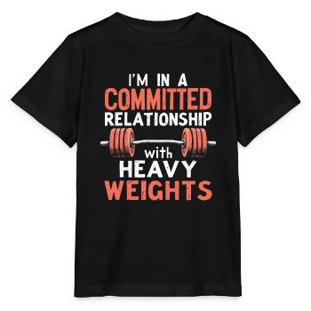 Musculation bodybuilders - T-shirt bio MINI CREATOR Stanley/Stella Enfant - noir - Devant - Mikhail (115cm)