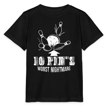 Bowling 10 Pin's Worst Nightmare - Stanley/Stella MINI CREATOR Kids’ T-Shirt - black - Front - Mikhail (115cm)