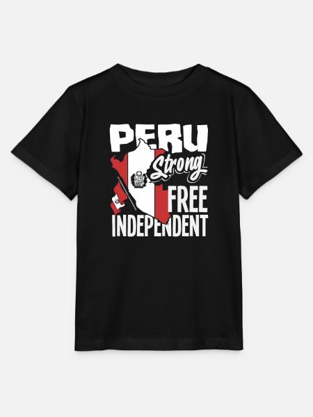 Peru Peruaner Geschenk - Stanley/Stella Kinder T-Shirt MINI CREATOR - Schwarz