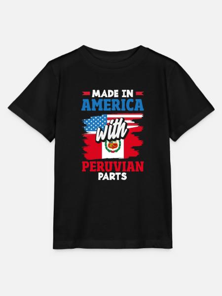 Peru Peruaner Geschenk - Stanley/Stella Kinder T-Shirt MINI CREATOR  - Schwarz