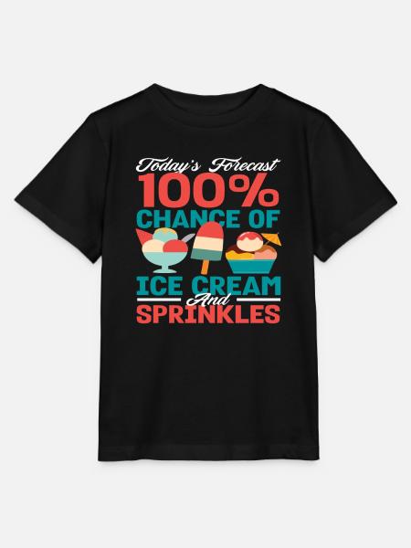 Eiscreme Liebhaber Eis Und Streusel - Stanley/Stella Kinder T-Shirt MINI CREATOR - Schwarz