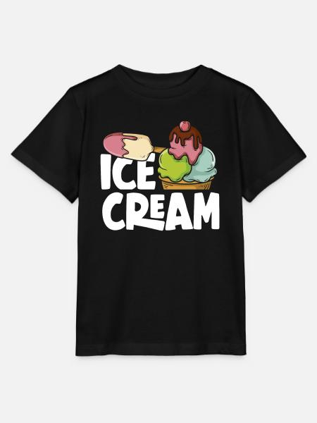 Eiscreme Liebhaber Buntes Vergnügen - Stanley/Stella Kinder T-Shirt MINI CREATOR - Schwarz