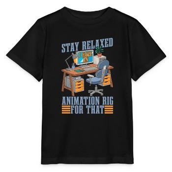 Animator - Stanley/Stella MINI CREATOR Kids’ T-Shirt - black - Front - Mikhail (115cm)
