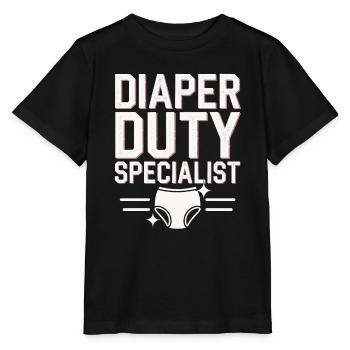 Elternschafts-humor Neue Väter Haben Zum Ersten - Stanley/Stella Kinder T-Shirt MINI CREATOR  - Schwarz - Vorne - Mikhail (115cm)