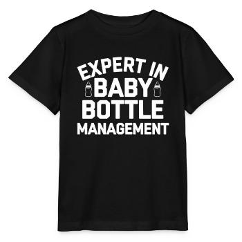 Elternschafts-humor Neue Väter Haben Zum Ersten - Stanley/Stella Kinder T-Shirt MINI CREATOR  - Schwarz - Vorne - Mikhail (115cm)