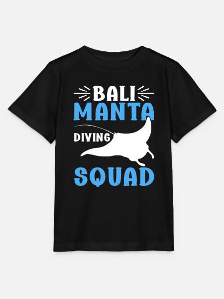 Mantarochen Großer Manta Meeresbewohner - Stanley/Stella Kinder T-Shirt MINI CREATOR  - Schwarz