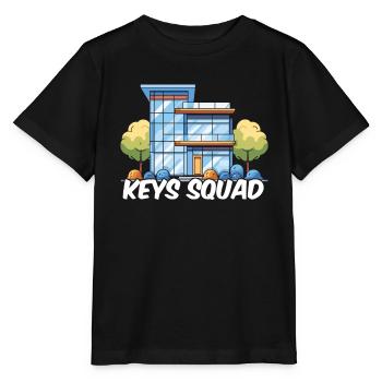 Escouade d’agents immobiliers - T-shirt bio MINI CREATOR Stanley/Stella Enfant - noir - Devant - Mikhail (115cm)