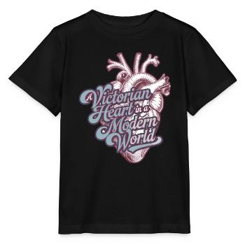 Passionnés d’histoire de l’époque victorienne, - T-shirt bio MINI CREATOR Stanley/Stella Enfant - noir - Devant - Mikhail (115cm)