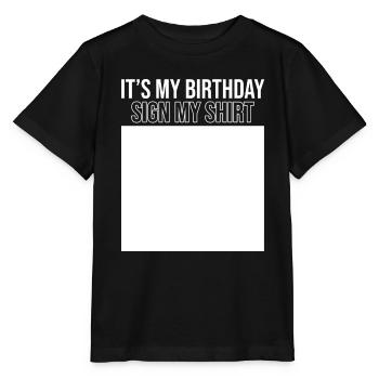 Geschenk runder Geburtstag Party Feier Geburtstags - Stanley/Stella Kinder T-Shirt MINI CREATOR  - Schwarz - Vorne - Mikhail (115cm)