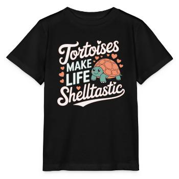 Schildkrötenpflege Für Besitzer Von - Stanley/Stella Kinder T-Shirt MINI CREATOR  - Schwarz - Vorne - Mikhail (115cm)