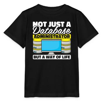 Datenbank Administrator - Stanley/Stella Kinder T-Shirt MINI CREATOR  - Schwarz - Vorne - Mikhail (115cm)