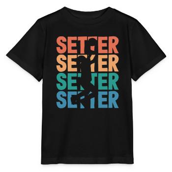 Volleyball Setter Silhouette Art - Stanley/Stella MINI CREATOR Kids’ T-Shirt - black - Front - Mikhail (115cm)