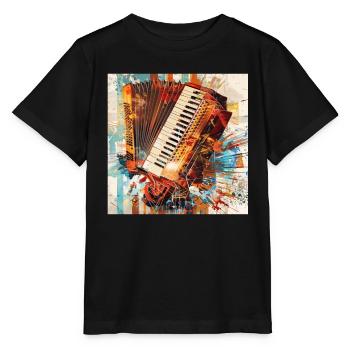 Accordion - Stanley/Stella MINI CREATOR Kids’ T-Shirt - black - Front - Mikhail (115cm)