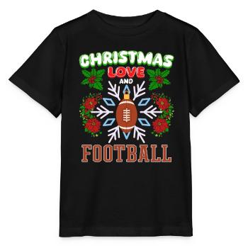 College Football Spieler Team Weihnachten Liebe - Stanley/Stella Kinder T-Shirt MINI CREATOR  - Schwarz - Vorne - Mikhail (115cm)