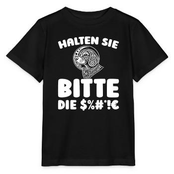 Beagle Halten Sie Bitte Die Fresse - Stanley/Stella Kinder T-Shirt MINI CREATOR  - Schwarz - Vorne - Mikhail (115cm)