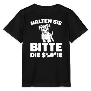 Boxer Chien Boxer Allemand - T-shirt bio MINI CREATOR Stanley/Stella Enfant - noir - Devant - Mikhail (115cm)