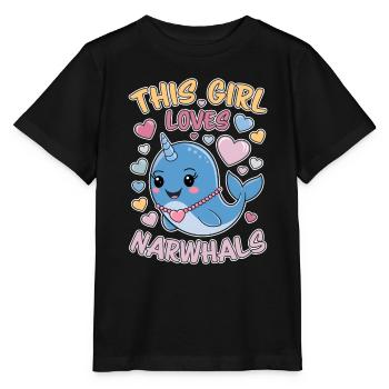 Narwal Spruch Narwale Lustiges Narwal Geschenk - Stanley/Stella Kinder T-Shirt MINI CREATOR  - Schwarz - Vorne - Mikhail (115cm)