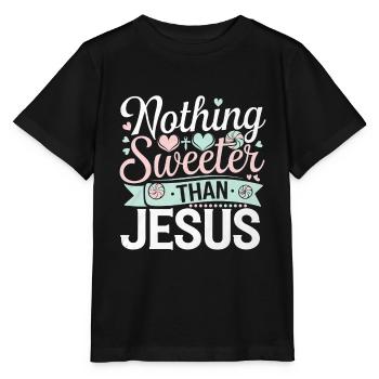 Nothing Sweeter Than Jesus 6 - Stanley/Stella Kinder T-Shirt MINI CREATOR  - Schwarz - Vorne - Mikhail (115cm)