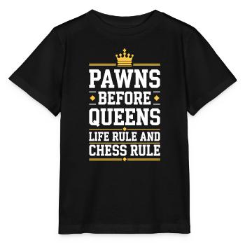 Chess Revival Movement Chess Lover Strategic - Stanley/Stella Kinder T-Shirt MINI CREATOR  - Schwarz - Vorne - Mikhail (115cm)