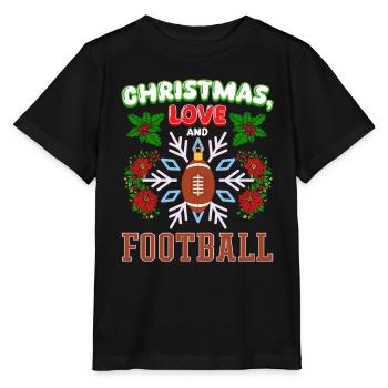 College Football Spieler Team Weihnachten Liebe - Stanley/Stella Kinder T-Shirt MINI CREATOR  - Schwarz - Vorne - Mikhail (115cm)