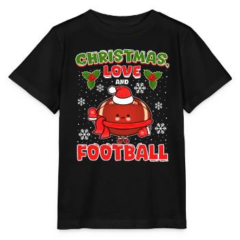 College Football Spieler Team Weihnachten Liebe - Stanley/Stella Kinder T-Shirt MINI CREATOR  - Schwarz - Vorne - Mikhail (115cm)