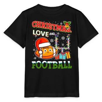 College Football Spieler Team Weihnachten Liebe - Stanley/Stella Kinder T-Shirt MINI CREATOR  - Schwarz - Vorne - Mikhail (115cm)