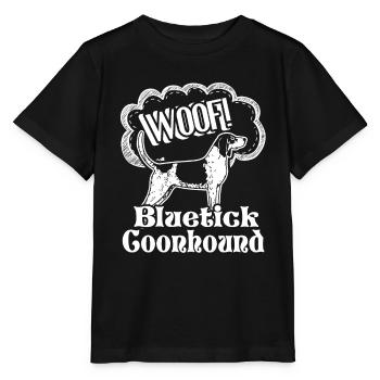 Woof Bluetick Coonhound - Stanley/Stella MINI CREATOR Kids’ T-Shirt - black - Front - Mikhail (115cm)