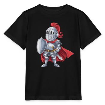Freundlicher Ritter als Geburtstagsgeschenk Design - Stanley/Stella Kinder T-Shirt MINI CREATOR  - Schwarz - Vorne - Mikhail (115cm)