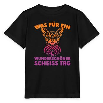 Chihuahua Halten Sie Bitte Die Fresse - Stanley/Stella Kinder T-Shirt MINI CREATOR  - Schwarz - Vorne - Mikhail (115cm)