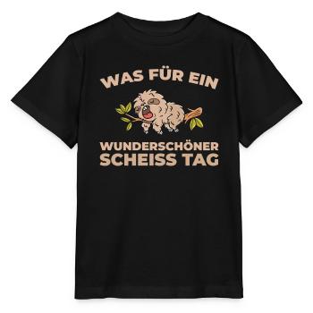 Faultier Halten Sie Bitte Die Fresse - Stanley/Stella Kinder T-Shirt MINI CREATOR  - Schwarz - Vorne - Mikhail (115cm)