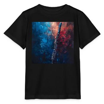Flute - Stanley/Stella MINI CREATOR Kids’ T-Shirt - black - Front - Mikhail (115cm)